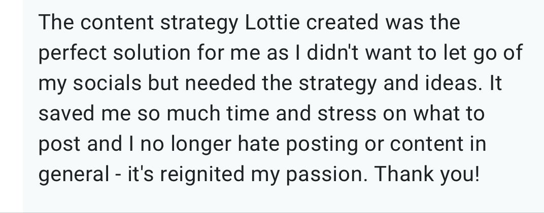Message from Sarah